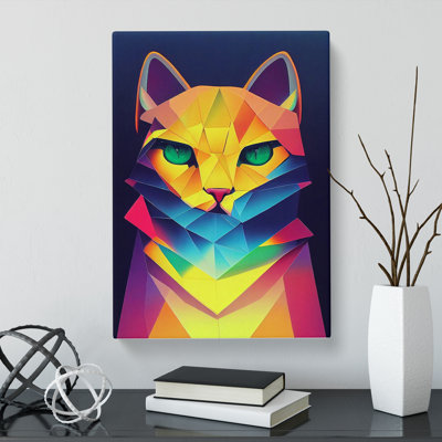 Cat Hypreprism - Wrapped Canvas