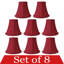 Abat-jour cloche en soie/chantoung H 5 po (à clips)-747592161
