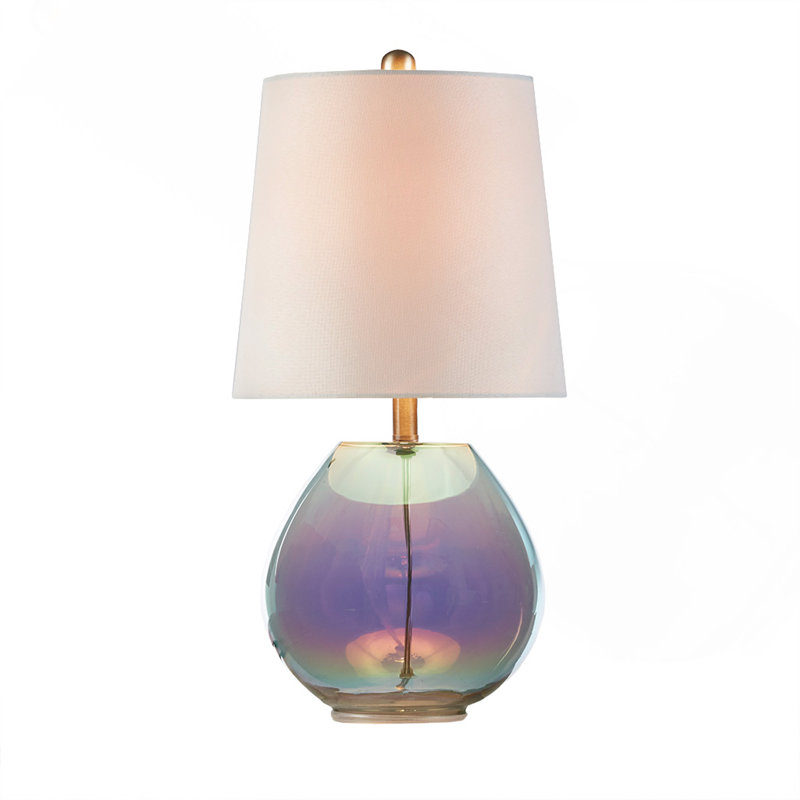 Lampe de table en verre irisé Ranier