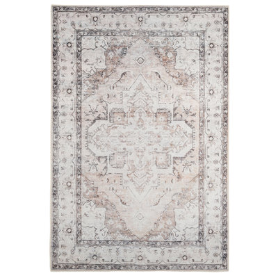 Callium Vintage Look Cotton Washable Area Rug