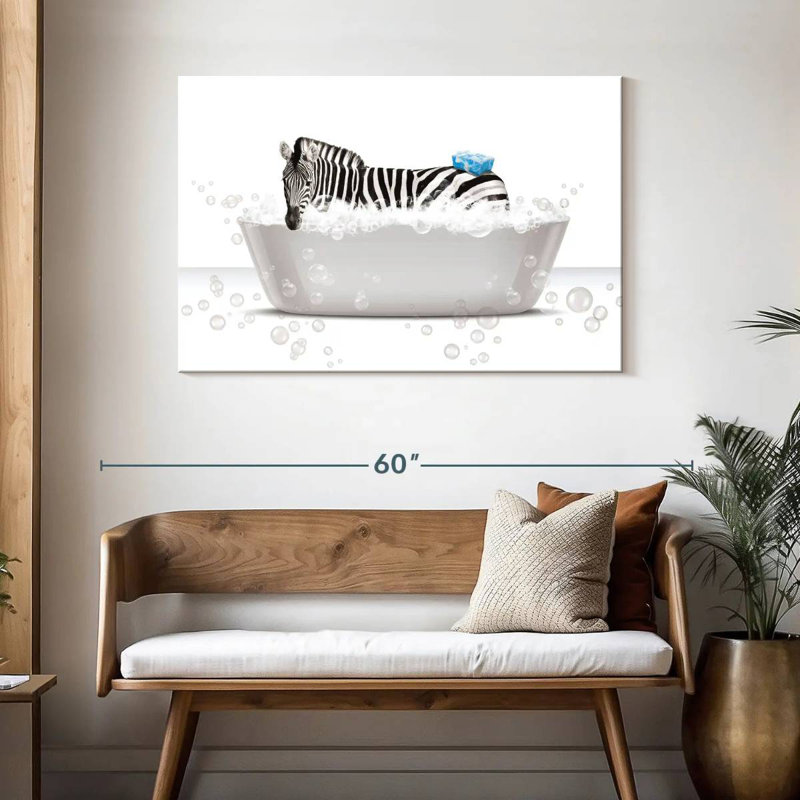 Baignoire Brampt Zebra, H 30 po x l 45 po