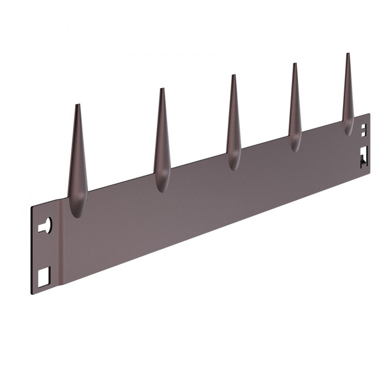 Galvanised Steel Lawn Edging, 15.2cm H x 99.1cm W, Brown