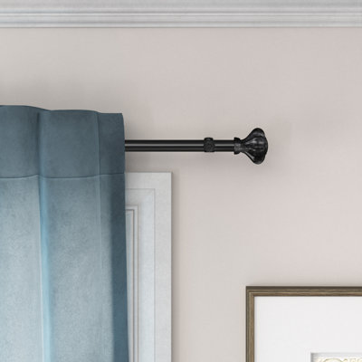Darcey Adjustable Single Curtain Rod