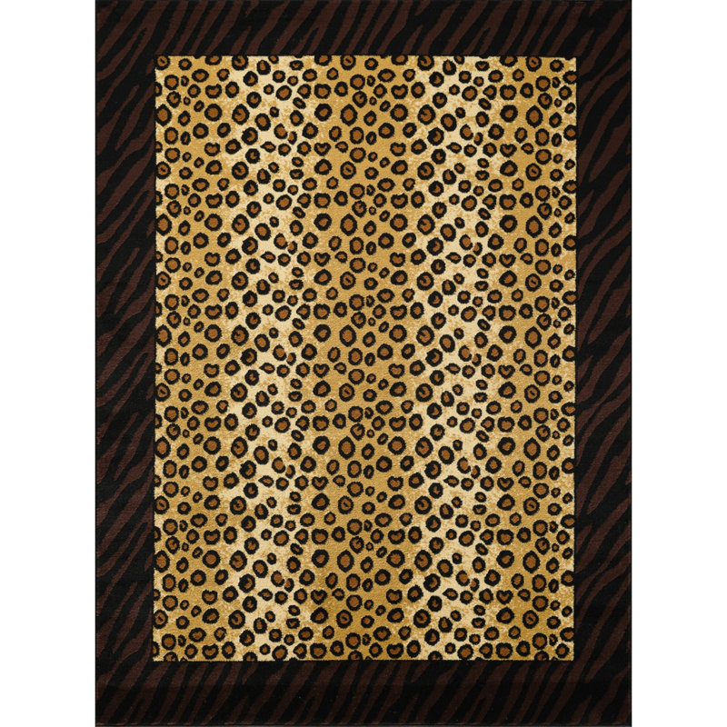 2 Ft X 3 Ft Animal Print Area Rug (29), Rectangle 2' x 3'