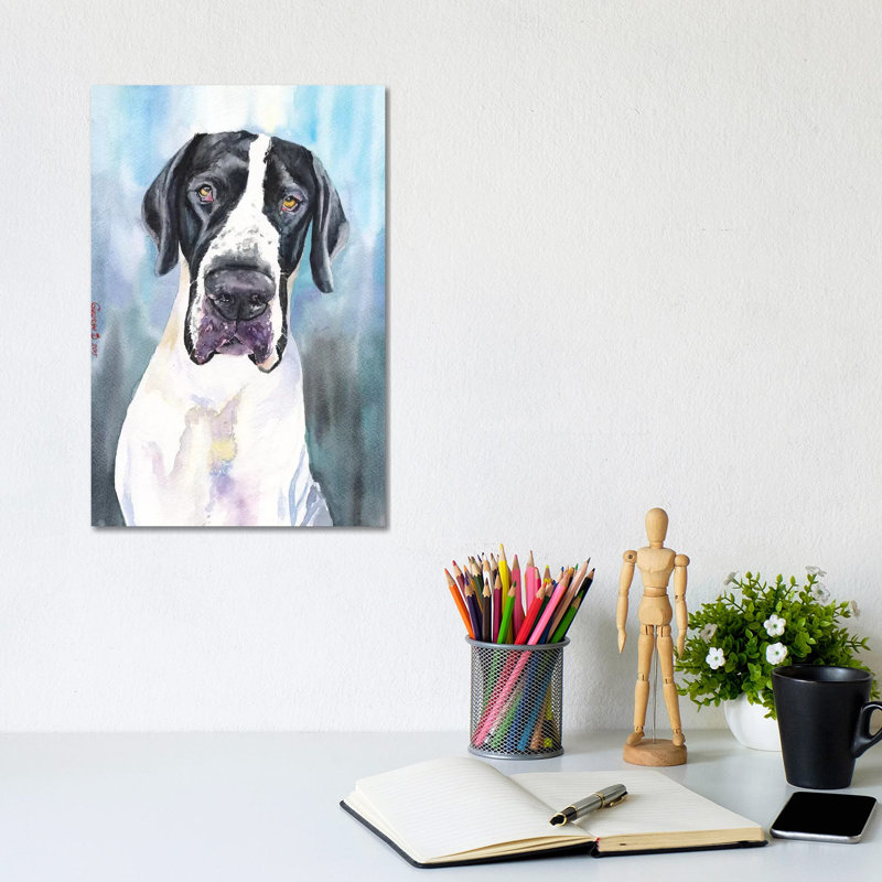 Great Dane IV by George Dyachenko - Wrapped Canvas Print, 20.32 cm H x 30.48 cm W