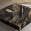 Table basse carrée en marbre de style luxueux-1278827352
