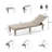 Nestl Waterproof, Lightweight, and Adjustable Outdoor Polyresin Chaise Lounge Chair Set of 12-129208631