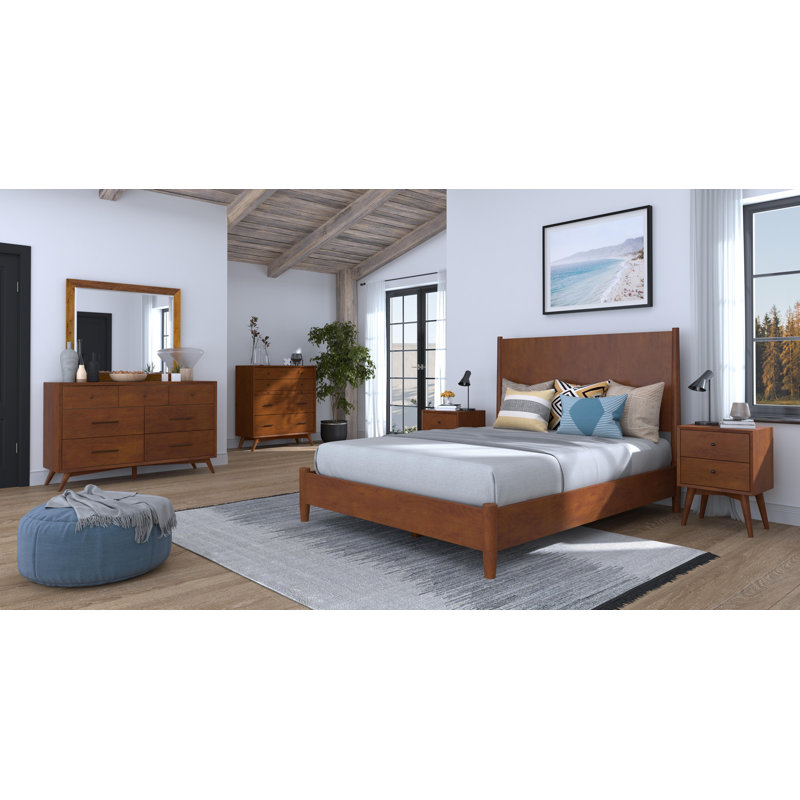 Williams Platform Bed, Chestnut, Full