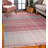 Maya Giselle Pink Flatweave Wool Contemporary Plaid Hand-Knotted Area Rug-351321435