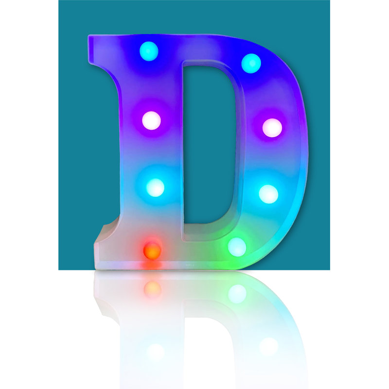 RGB LED Letter - D