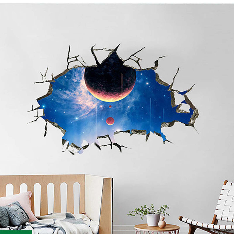 Autocollant mural perforé