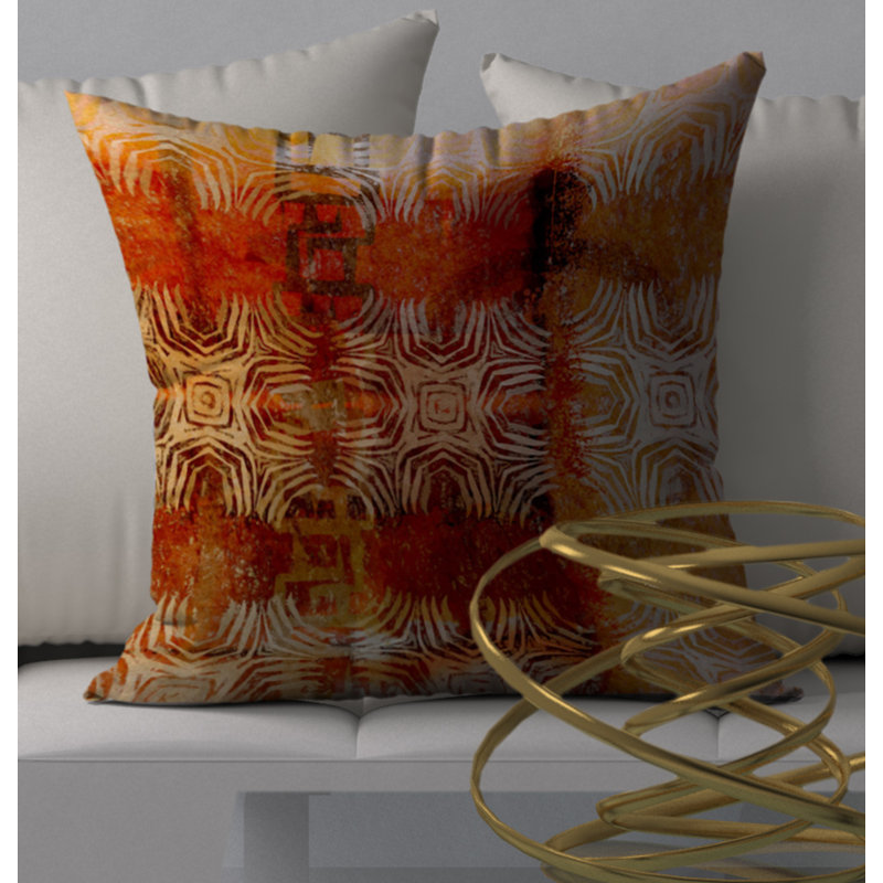 Geometric Reversible Throw Pillow, 20" x 20"