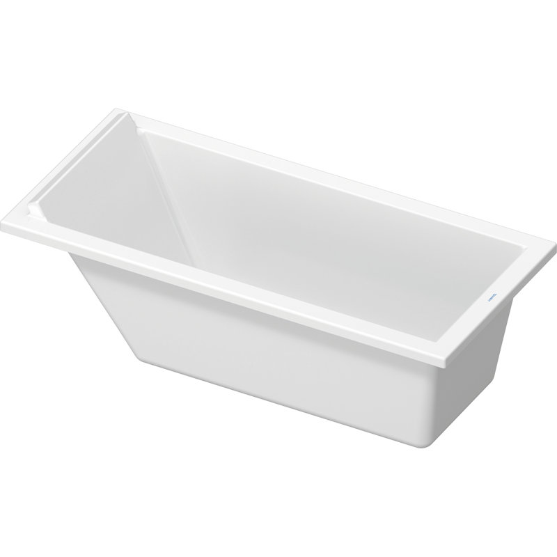 Duravit Starck 59" x 28" Drop In Soaking Acrylic Bathtub