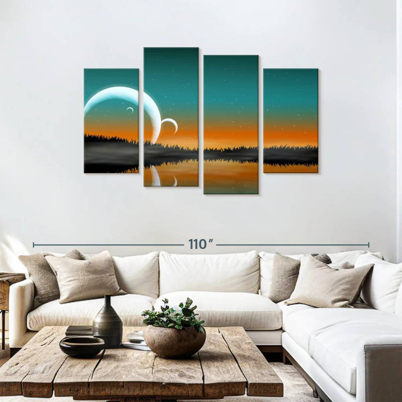 Kelan Space Landscape, 48" H x 75" W