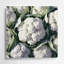 Art mural en métal légumes chou-fleur beige-1880033439