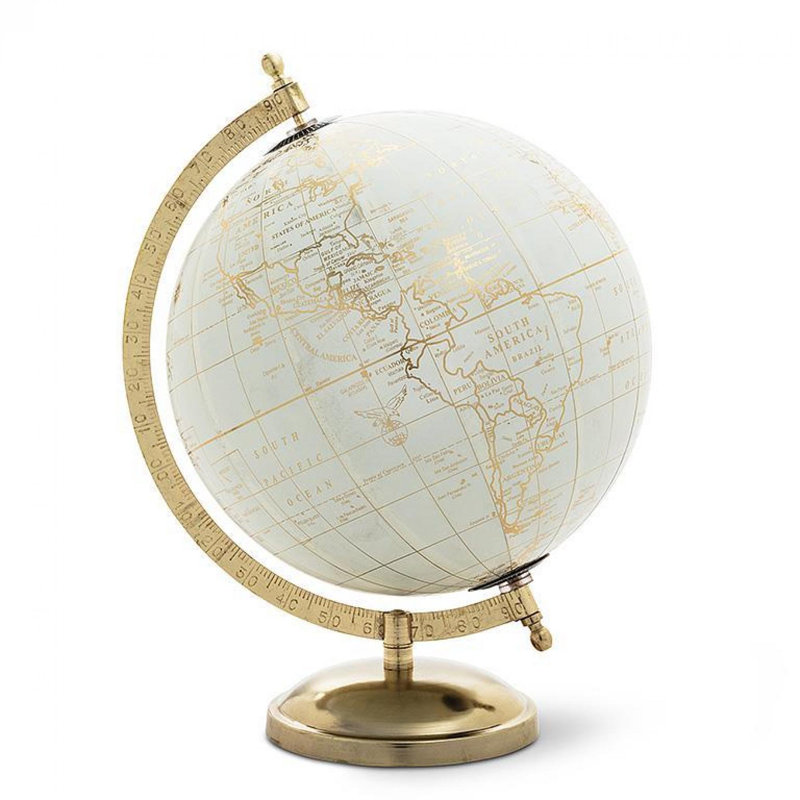 Globe doré, Doré / ivoire