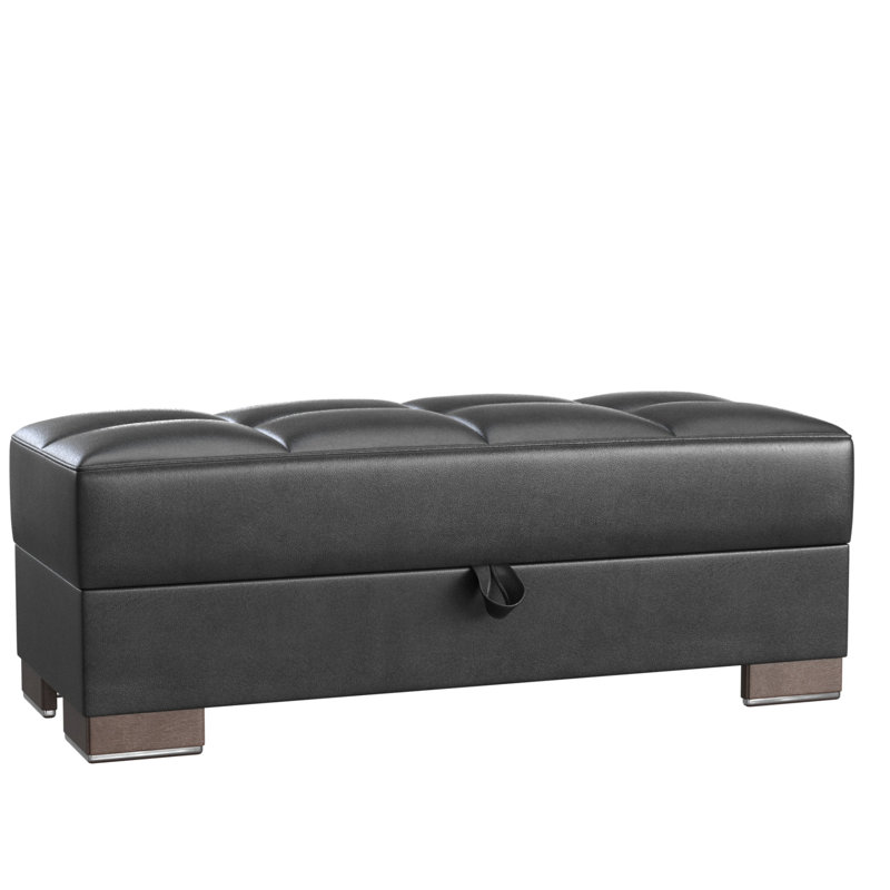 Repose-pieds avec rangement Primenest Nimbusflow, Noir