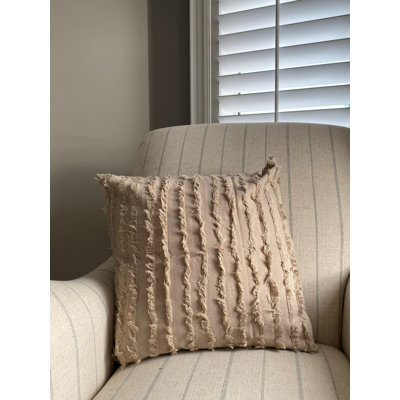 Nancy Fringe Cotton Fringe Cotton Throw Pillow