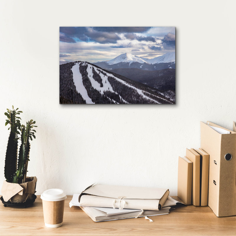  «Keystone North Peak Mountain» par Epic Portfolio, art mural sur toile, H 12 po x l 18 po