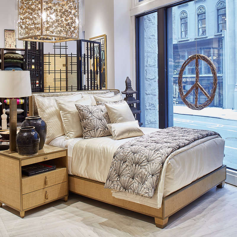 Hammered Coverlet, Champagne, King Coverlet