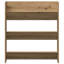 Wall Shoe Cabinets With Shelf 2 Pcs Engineered Wood-487293026
