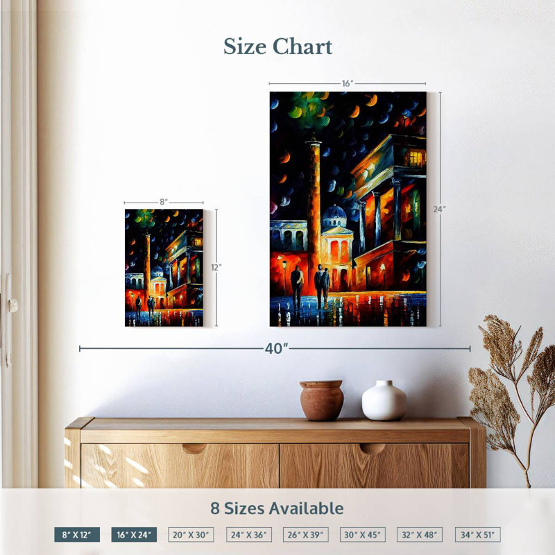 Aime Athens Night II, 12" H x 8" W
