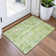 Machine Washable Indoor/Outdoor Xhevrie Lime Rug