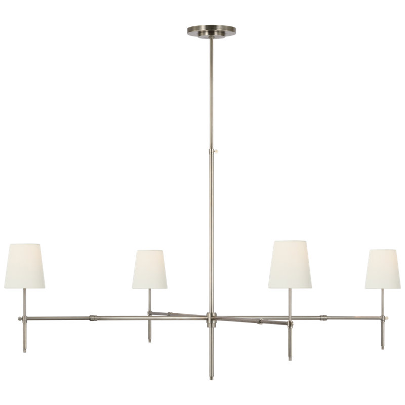 Bryant 4 - Light Chandelier, Antique Nickel, 33.25" H x 60" W x 60" D
