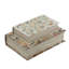 Boîtes à livres décoratives avec motifs floraux multicolores - Ensemble de 2 - Multicolore