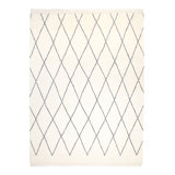 Latiya Hand Knotted Moroccan Area Rug in Gray