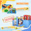 Glissade d'eau gonflable 6-en-1 avec pataugeoire, glissade, mur d'escalade, canon à eau et maison gonflable pour enfants avec gonflage Outsunny