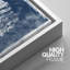 «Minimal Botanical», feuilles de la jungle bleue, art nautique corail, impression sur toile, 3 pièces-91260195-91260193