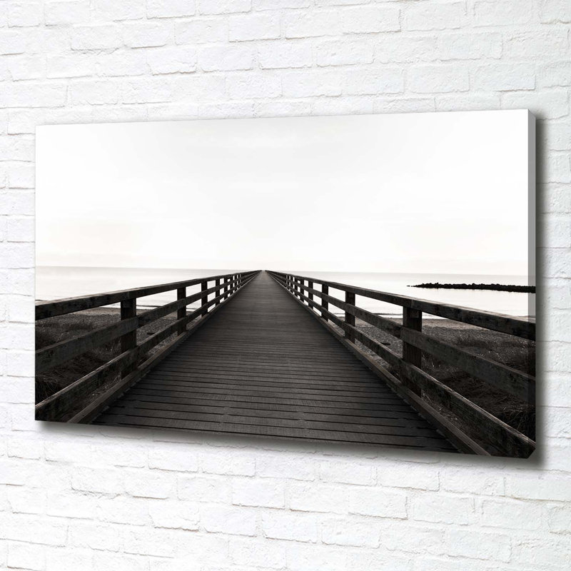 Wooden Pier - Wrapped Canvas Print