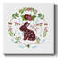 Christmas Folk Rabbit sur toile-1721289177