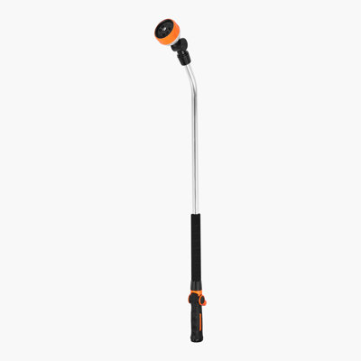 Heavy Duty Garden Hose Wand Long with 8 Spray Patterns & 180° Swivel Head