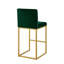 Tabouret à hauteur de comptoir moderne avec dossier plein et pieds robustes en fer-101410765