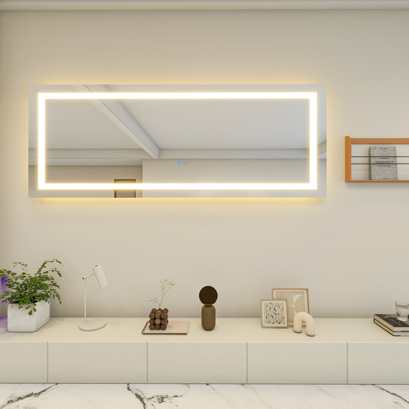 36X84 LED Bathroom Mirror with Lights, Anti-Fog, Dimmable, Backlit Front Lit, Smart Bathroom Vanity Mirror, Memory Function, Shatterproof, Tempered Glass (Horizontal/Vertical)