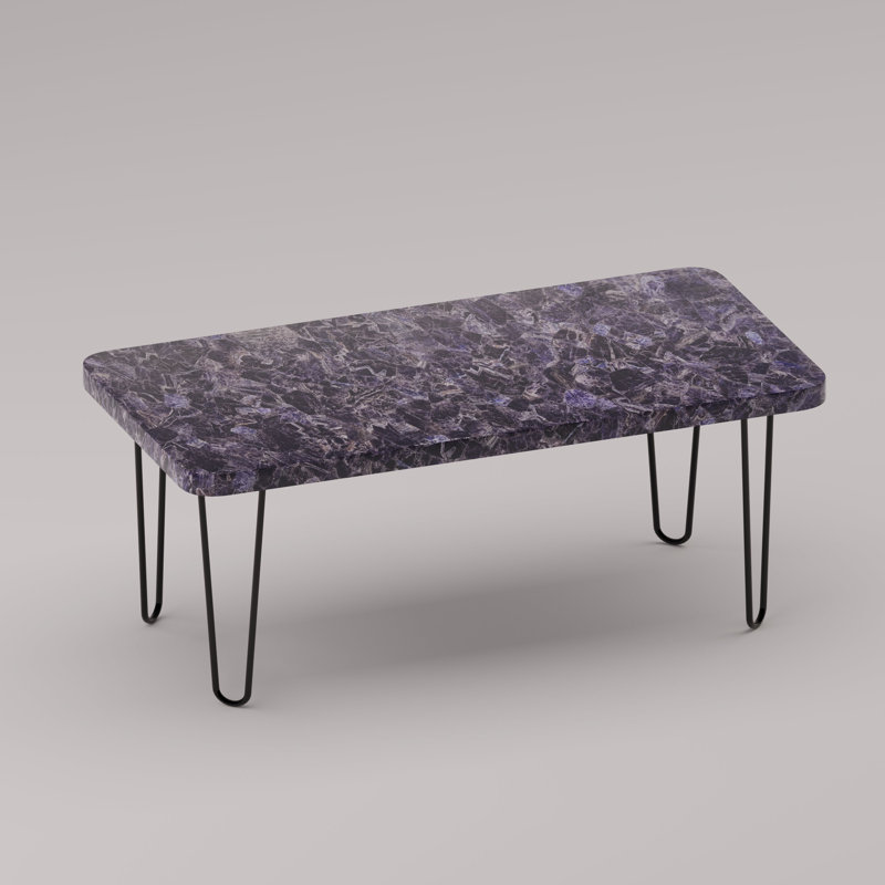 Légère Coffee Table, Amethyst, Black