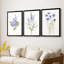 Lilas botanique délicat - Toile tendue avec châssis sur mesure - 3 pièces-586381239-586381240