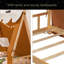 Lit maison avec tente et lumière-890119306-890119351