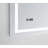 AQUADOM Daytona 40" W x 36" H x 1" D, LED Wall-Mount Mirror for Bathroom with 3 Color Temperature Light, Touch Control, Dimmer and Defogger, Digital Clock-113069178