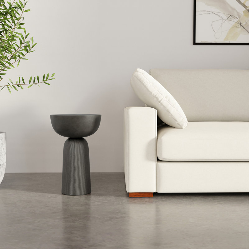 Black Nickel Round Cast Aluminum Side Table