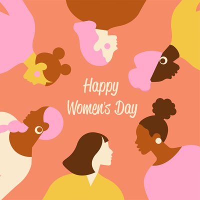 International Women S Day by Angelina Bambina - Wrapped Canvas Print