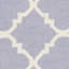 Tapis géométrique en laine et en coton tissé à la main Milltown ivoire / mauve-1619890464