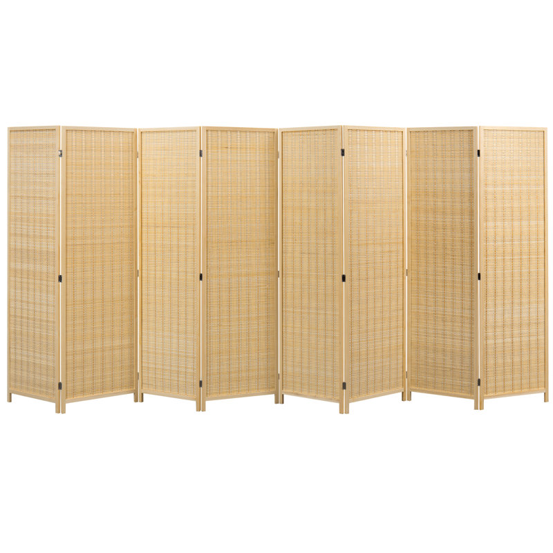 Solid Wood Room Divider, 8, 180.1Cm H x 398.1Cm W x 1.8Cm D