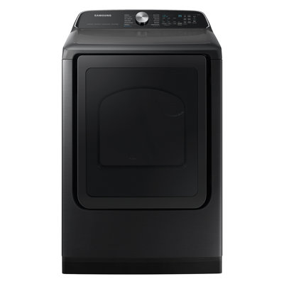 Samsung 5.4 cu. ft. Top Load Smart Washer with Agitator and 7.4 cu. ft. Smart Gas Dryer with Steam Sanitize+