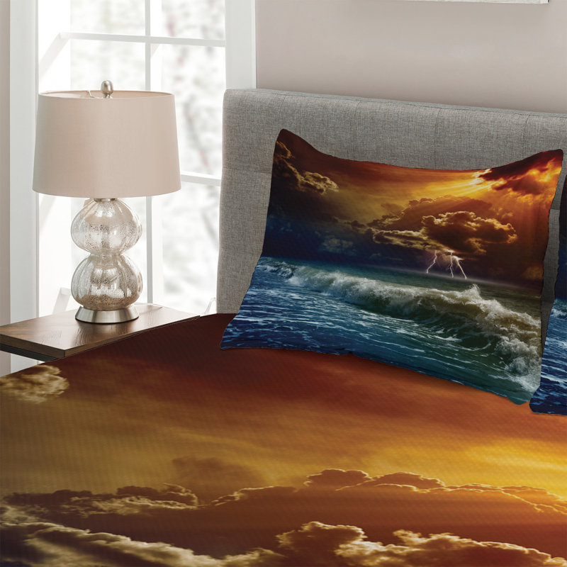 Coastal Polyester Coverlet