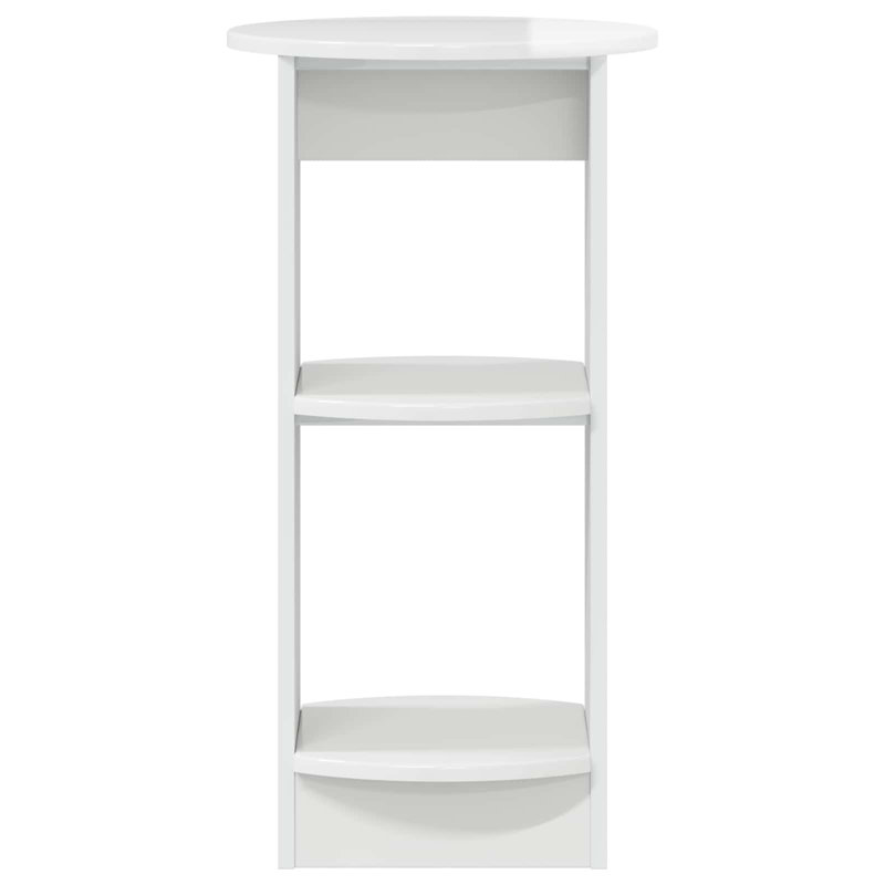 End Table, High Gloss White, High Gloss White, High Gloss White