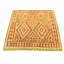 Tapis en laine orange/vert 4 pi 3 po x 5 pi 9 po one-of-kind à la main noué la new age Elland