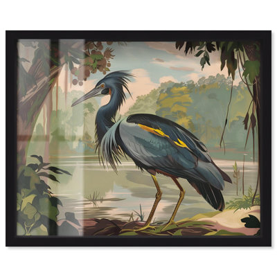 «Bird in Fauna Shadowbox», impression de paysage par Art Remedy
